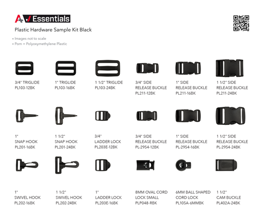 A+ Essential Plastic Hardware Sample Kit