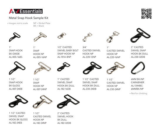 A+ Essential Metal Snap Hook Sample Kit