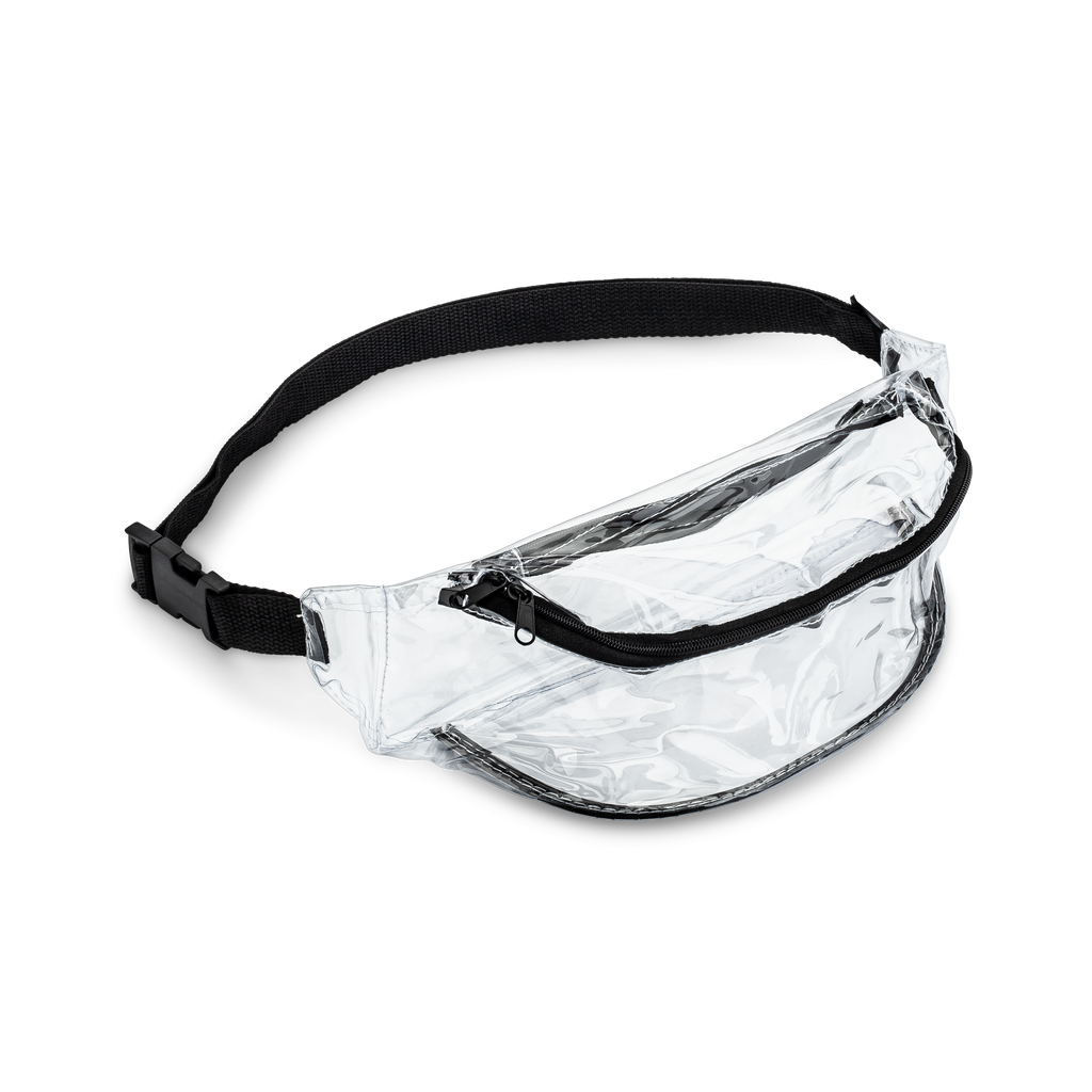 Clear Vinyl Fanny Pack with Black Trim A Products Inc