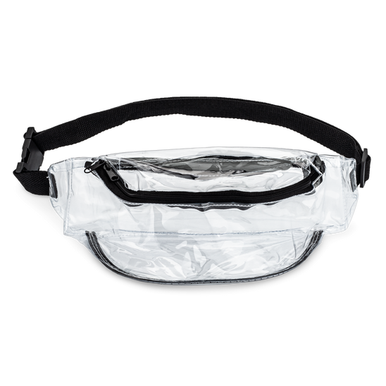 Clear Vinyl Fanny Pack with Black Trim