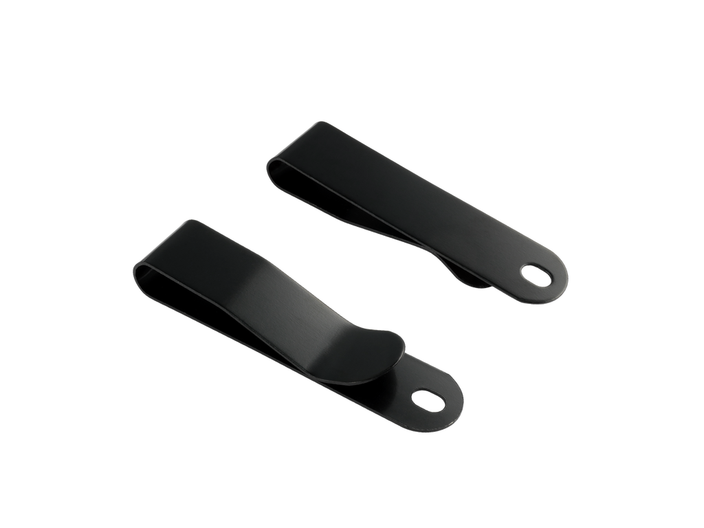  Inc. > Knife Sheath Clips > Small spring steel metal belt  clip. Made in USA