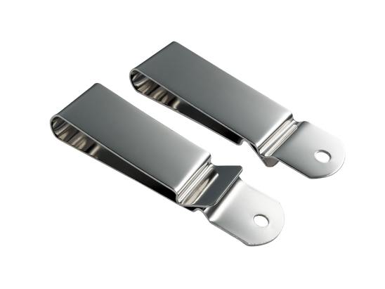 Metal Wrap-Around Clip - Offset, Single-Hole, Locking