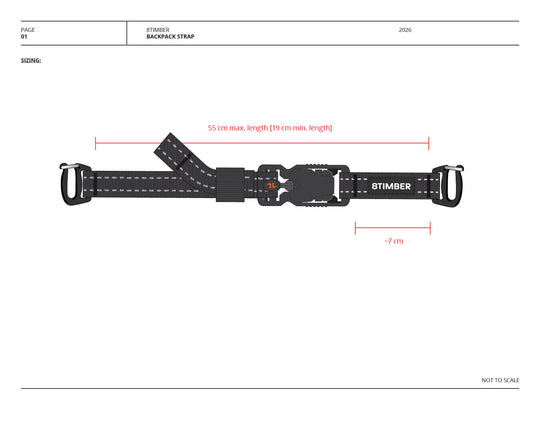 25 mm Backpack Strap Design Tech Pack with FIDLOCK V-BUCKLE 25 (Digital Download)