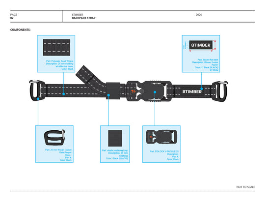 25 mm Backpack Strap Design Tech Pack with FIDLOCK V-BUCKLE 25 (Digital Download)