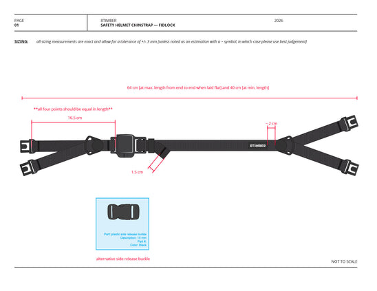 15 mm Safety Chinstrap Design Tech Pack with FIDLOCK SNAP 15 buckle (Digital Download)