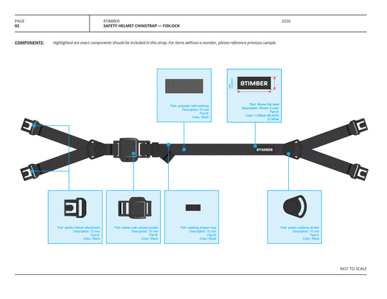 15 mm Safety Chinstrap Design Tech Pack with FIDLOCK SNAP 15 buckle (Digital Download)