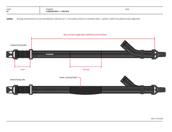 40 mm Luggage Strap Design Tech Pack with FIDLOCK V-BUCKLE 40 (Digital Download)