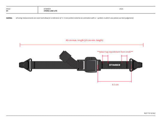 15 mm Sternum Strap Lite with Suspender Clips Design Tech Pack with FIDLOCK SNAP buckle 15 (Digital Download)