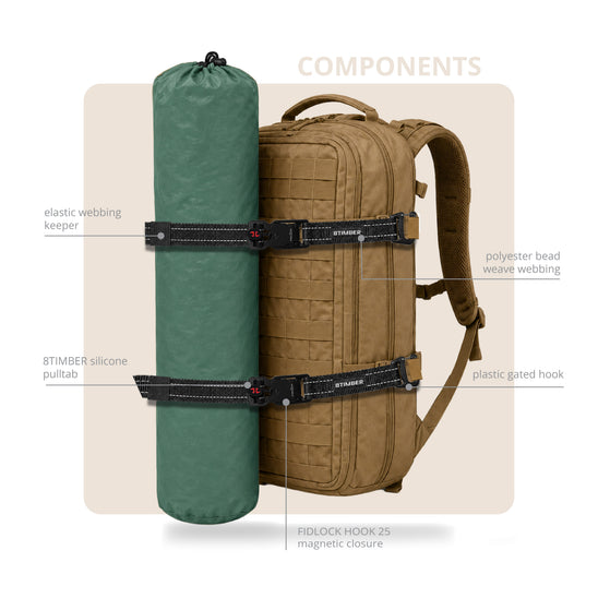 Premium Backpack Strap 2-Piece Set by 8TIMBER™