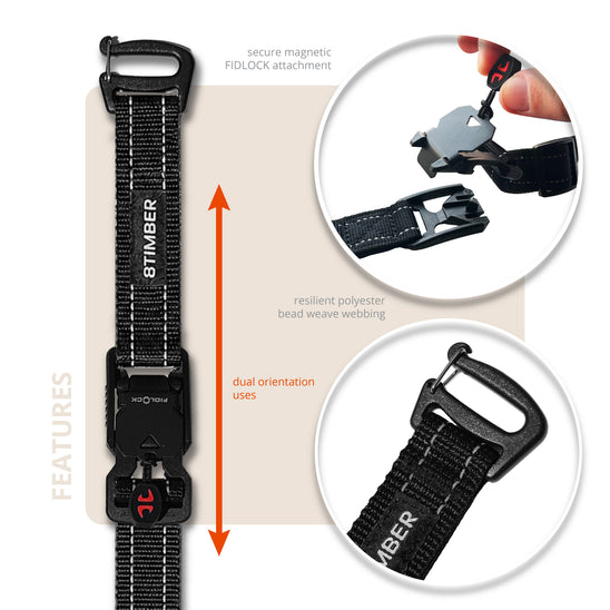Premium Backpack Strap 2-Piece Set by 8TIMBER™