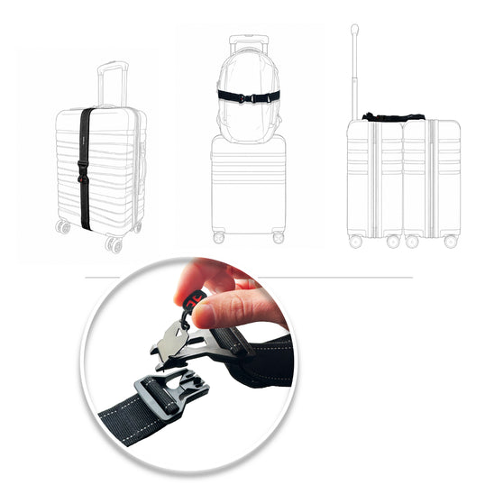 Premium Luggage Strap 3-Piece Set by 8TIMBER™