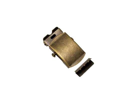 1" Metal Military Buckle with Tip