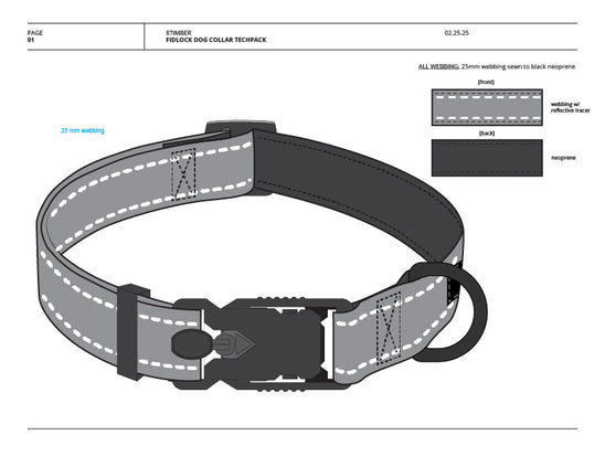 FIDLOCK V-BUCKLE 25 Dog Collar Tech Pack — Vector Assets Download (Digital Download)