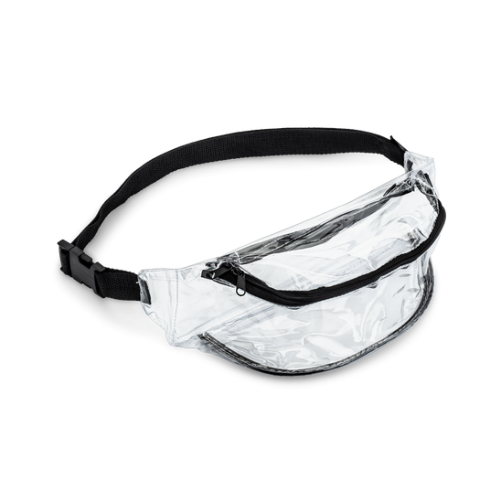 Clear Vinyl Fanny Pack with Black Trim