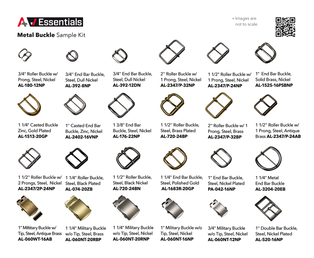 Sample Backle A+ Essentials Metal Buckle Sample Kit • A+ Products, Inc.