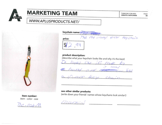 Marc's The Red Orange Yellow Keychain