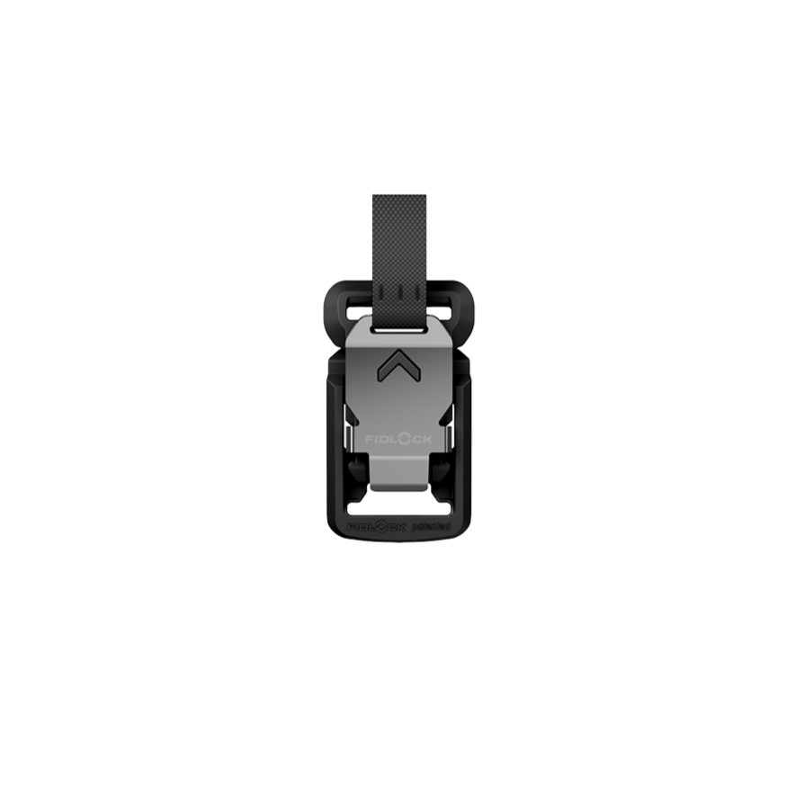 thumbnail image 2 of Fidlock V-Buckle 40mm Magnetic Tactical Connector + Pull Tab – V-13408, Black/Silver 2 of 2