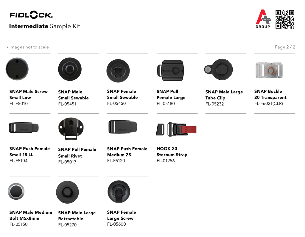 FIDLOCK Intermediate Sample Kit - A+ Products Inc