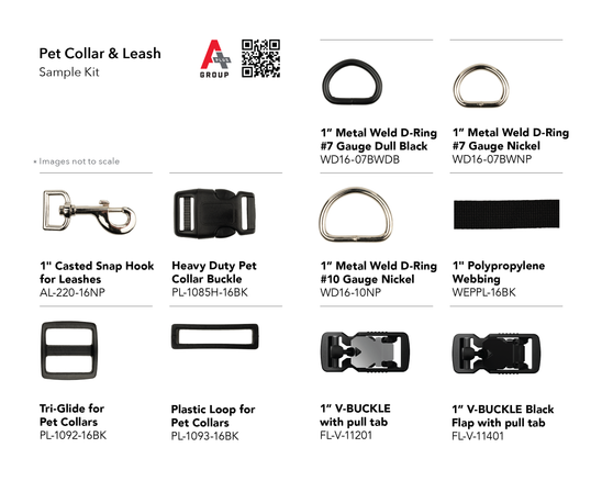 Pet Collar & Leash Sample Kit